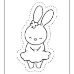 ארנב קטן ונחמד – לפעילות צביעה מהנה