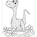דינוזאור אמיץ ונהדר – להדפסה ויצירה