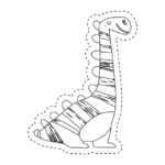 דינוזאור מיוחד וחמוד – להדפסה חינם
