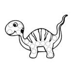 דינוזאור נחמד ומיוחד – להורדה והדפסה