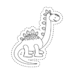 דינוזאור קטן ונחמד – הורדה וצביעה