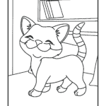 חתול גדול וייחודי – לצביעה והדפסה