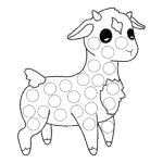 כבשים ייחודיות ופנטסטיות – לצביעה עם הילדים